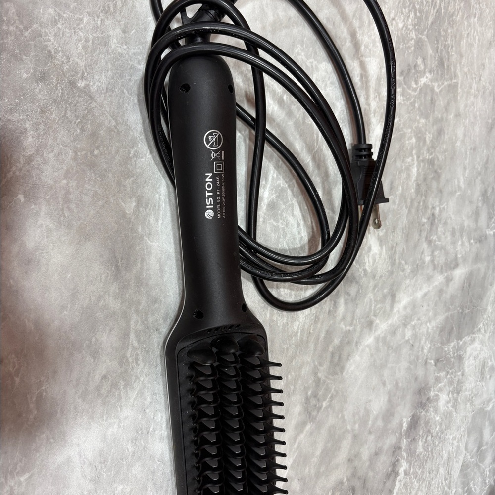 Black Hair Straightening Brush